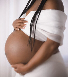 Portrait of pregnant African women
